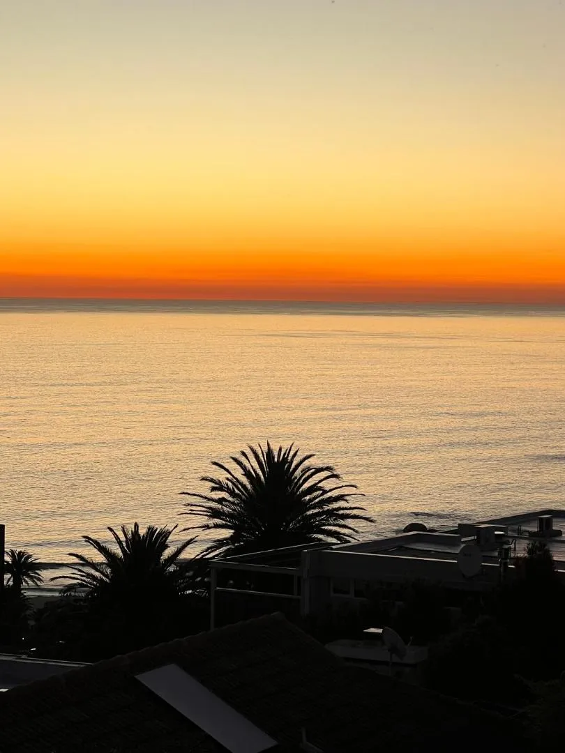 Sunset over the Atlantic from the villa terrace
