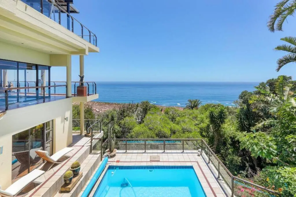 Pool terrace with the Atlantic stretching out beyond