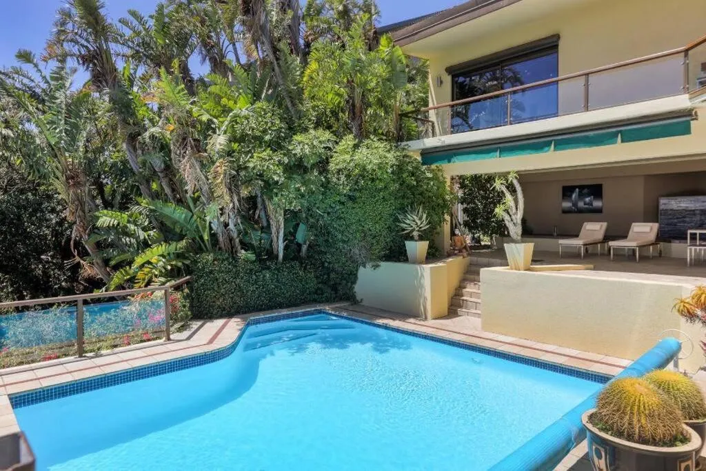 Pool and subtropical garden beside the villa